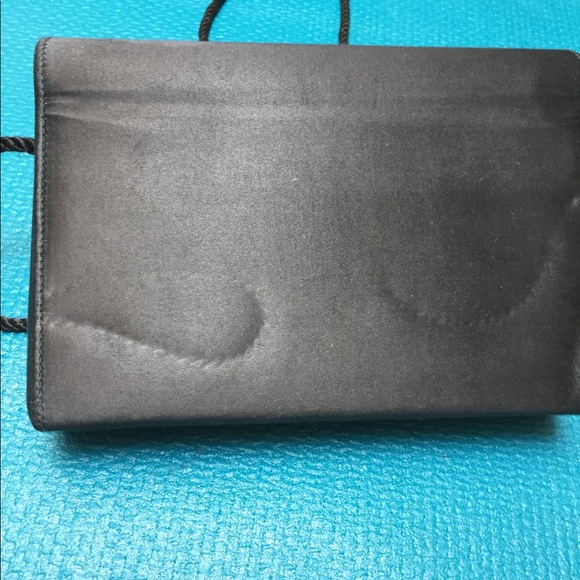 Black Fabric Evening Bag - 5-1/2” x 8” - Picture 6 of 7